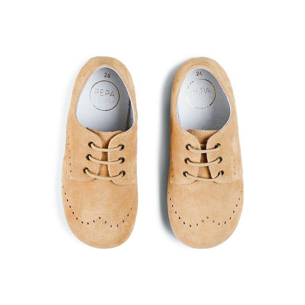 Pepa London Suede Sneaker, Beige